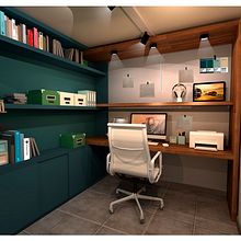 OFICINA. Un projet de 3D, Architecture, Architecture d'intérieur, Décoration , et Décoration d'intérieur de Gisella Callegari - 02.12.2020