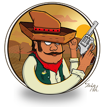 Bandido. Digital Drawing, and Digital Illustration project by Sebastian Hernández - 07.27.2013