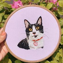 Mi Proyecto del curso: Mi gatita Piebald. Un proyecto de Artesanía y Bordado de Zoé Martinez - 03.12.2020