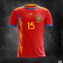 Equipación SELECCIÓN ESPAÑOLA DE FÚTBOL. Costume Design project by David Zurita Gómez - 12.03.2020