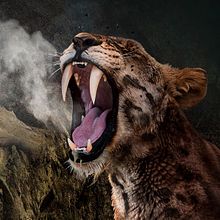 Fotomontaje: La Colina de los Tigres Dientes de Sable.. Concept Art, Digital Design, and Photomontage project by David Zurita Gómez - 12.03.2020