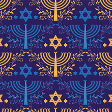 Hannukah Collection. Pattern Design projeto de Aileen Velis - 03.12.2020