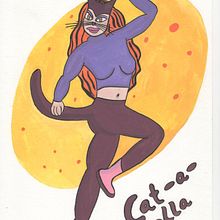 Cat-a-rella - My project in Introduction to Illustration of Characters with Gouache and India Ink course. Traditional illustration project by Claudia Aurednik - 12.04.2020