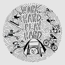 T-shirt design for American brand of active equipment. Un progetto di Illustrazione tradizionale di Snizhana Honcharenko - 10.05.2020