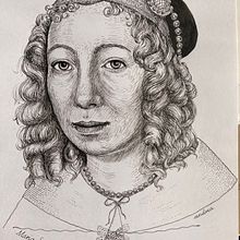 My project in Introduction to Portraits with India Ink and Nibs course Ein Projekt aus dem Bereich Illustration mit Tinte, Porträtzeichnung, Traditionelle Illustration, Bildende Künste und Bleistiftzeichnung von Andrea Snuggs - 04.12.2020