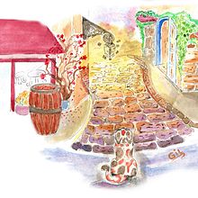 Mi Proyecto del curso: Ilustración en acuarela con influencia japonesa. Watercolor Painting project by Gilmary Mambel - 12.04.2020
