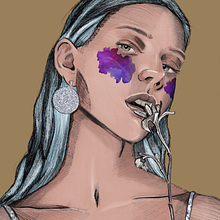 Meu projeto do curso: Retrato Ilustrado com Procreate. Digital Illustration project by marianaecmota - 12.04.2020