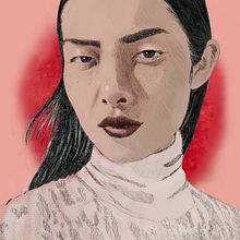 Meu projeto do curso: Retrato Ilustrado com Procreate. Projekt z dziedziny Trad, c, jna ilustracja, Grafika wektorowa, Ilustracja c, frowa i Portret użytkownika Ana França - 03.12.2020