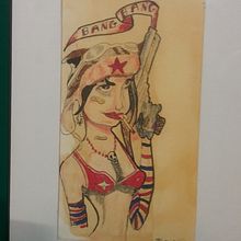 Tattoo for Beginners course Peter Pan and Flower and pluto as a puppy. 2D Animation project by joe kane - 12.05.2020