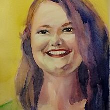 My project in Artistic Portrait with Watercolors course. Un proyecto de Dibujo artístico de Yingying Chang - 05.12.2020