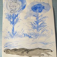 Naturaleza y ensueños . Ilustrație tradițională de Esteban Peña Villagran - 12.05.2020