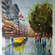 curso de paisaje urbano con acuarela de @danielpitocampo. Een project van  Urban art van dmafotografos - 05.12.2020