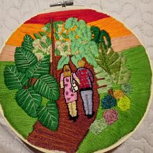 Atardecer. Embroider project by Fabiola Diaz Mancilla - 12.06.2020