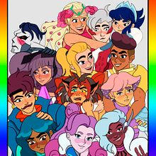 She ra e as princesas do poder . Desenho digital projeto de Thaciana Tavares - 06.12.2020