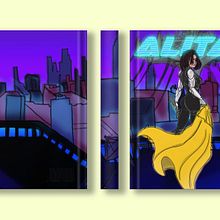 Alita Anjo de combate Ein Projekt aus dem Bereich Digitale Zeichnung von Thaciana Tavares - 06.12.2020