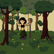 Mi Proyecto del curso: Introducción al diseño de personajes en pixel art. Projekt z dziedziny Animacje 2D użytkownika nescallon - 06.12.2020