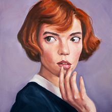 The Queen´s Gambit - Beth Harmon. Un proyecto de Pintura y Pintura al óleo de Rubén Megido - 07.12.2020