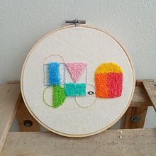 Mi Proyecto del curso: Introducción al bordado con aguja mágica. Un proyecto de Bordado, Punch needle y Diseño textil de Maia Lopez Salinas - 04.12.2020