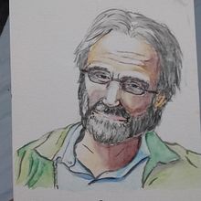 Meu projeto do curso: Caderno de retratos em aquarela. Portrait Drawing, and Watercolor Painting project by sherlockmang - 12.08.2020