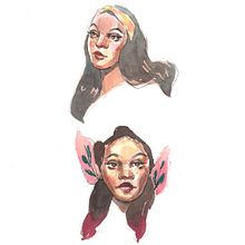 Retrato feminino Ein Projekt aus dem Bereich Aquarellmalerei von Caroline Passos - 08.12.2020