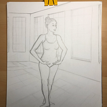 Mi progreso durante el curso: Introducción al dibujo artístico de la figura humana. Drawing, Figure Drawing, Artistic Drawing, Portrait Drawing, and Realistic Drawing project by Airam Campos - 12.08.2020