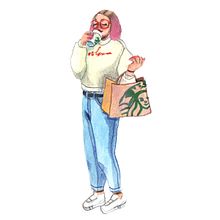 Anamaria Ein Projekt aus dem Bereich Aquarellmalerei von Caroline Passos - 08.12.2020