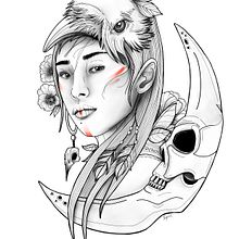 My project in Digital Design and Illustration of Tattoos with Procreate course. Digital Illustration project by Patrycja April - 12.08.2020