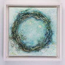 Birth - mixed media on canvas. Painting project by Siona Snel - 12.08.2020