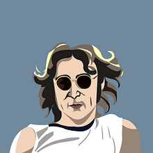John Lennon. Digital Drawing project by Francisco Bonett - 12.09.2020
