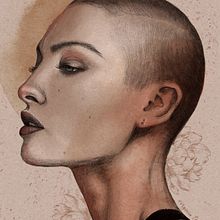 Mi Proyecto del curso: Retrato ilustrado con Procreate. Portrait Drawing, Digital Drawing, Realistic Drawing, Traditional illustration, and Watercolor Painting project by Virginia Torres - 12.09.2020