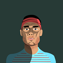 Rafael Nadal. Digital Drawing project by Francisco Bonett - 12.09.2020