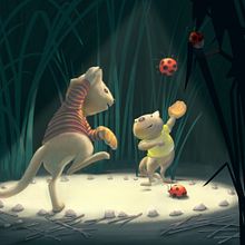 My Final Project: Billy playing Ball. Digital Painting, Traditional illustration, Character Design, and Digital Illustration project by Peter Wright - 12.04.2020