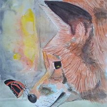 Meu projeto do curso: Técnicas experimentais de aquarela para principiantes . Projekt z dziedziny  R i sunek atramentem użytkownika karine_karl4 - 10.12.2020