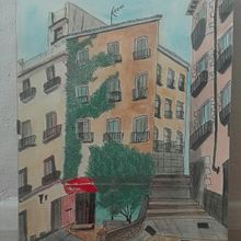 Mi Proyecto del curso: Madrid y sus calles. Fine Arts, Creativit, Artistic Drawing, Photograph, Ink Illustration, Watercolor Painting, and ArchVIZ project by lauracabrerizo - 12.09.2020