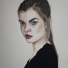 My project in Watercolor Portrait from a Photo course. Watercolor Painting project by carolina_c - 12.09.2020