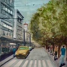 Mi Proyecto del curso: Paisajes urbanos en acuarela. Un proyecto de Pintura a la acuarela de josemguijarro28 - 09.12.2020