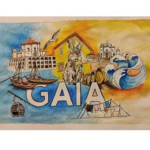 Concurso - Máscaras Câmara de Vila Nova de Gaia  Ein Projekt aus dem Bereich Malerei, Zeichnung und Aquarellmalerei von Soraia Marques - 30.06.2020