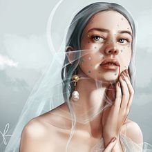 Mid-way project - Digital Fantasy Portraits with Photoshop course. Digital Drawing, Digital Illustration, Digital Painting, and Portrait Drawing project by Karolina Pajnowska - 12.10.2020