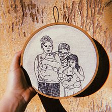 Fotografias bordadas — ig @mayramazzolani. Un proyecto de Artesanía, Bordado, Dibujo de Retrato, Ilustración tradicional, Pintura a la acuarela, Tejido e Ilustración botánica de Mayra Mazzolani de Morais - 10.12.2020