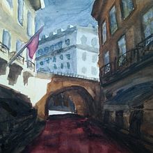 Meu projeto do curso: Representação arquitetônica com aquarela. Un proyecto de Pintura a la acuarela de Higo Otaviano - 11.12.2020