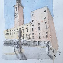 Centro di Verona. Watercolor Painting project by Pablo Lozano - 12.11.2020