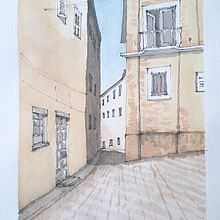 Citta di Urbino. Watercolor Painting project by Pablo Lozano - 12.11.2020