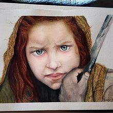 Mi Proyecto del curso: Retrato ilustrado en acuarela. Realistic Drawing project by carolmorb - 12.11.2020