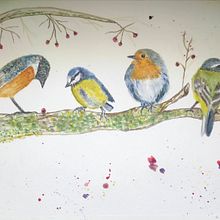 My project in Artistic Watercolor Techniques for Illustrating Birds course. Watercolor Painting project by steph.budsnbeaks - 12.11.2020