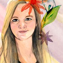Mi Proyecto del curso: Retrato ilustrado en acuarela. Un projet de Aquarelle de Marta Sanchez Delgado - 22.10.2020