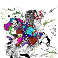 Samurai under fire. Digital Illustration & Ink Illustration project by Fran Charlton - 05.13.2019