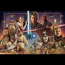 Star Wars Precuel Poster . Un proyecto de Diseño de carteles, Ilustración tradicional e Ilustración digital de Oscar Martinez - 12.12.2020