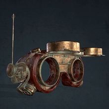 SteamPunk Goggles. Un proyecto de 3D, Desarrollo de videojuegos y Videojuegos de Raz sanchez - 11.12.2020