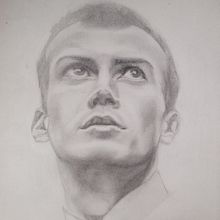 Портрет карандашом . Menggambar Artistik proyek oleh Светлана Новикова - 12.10.2020