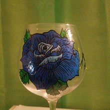 Blue Flower on a Cup. Creativit, and Painting project by Juancarlo Diaz Cintron - 12.12.2020